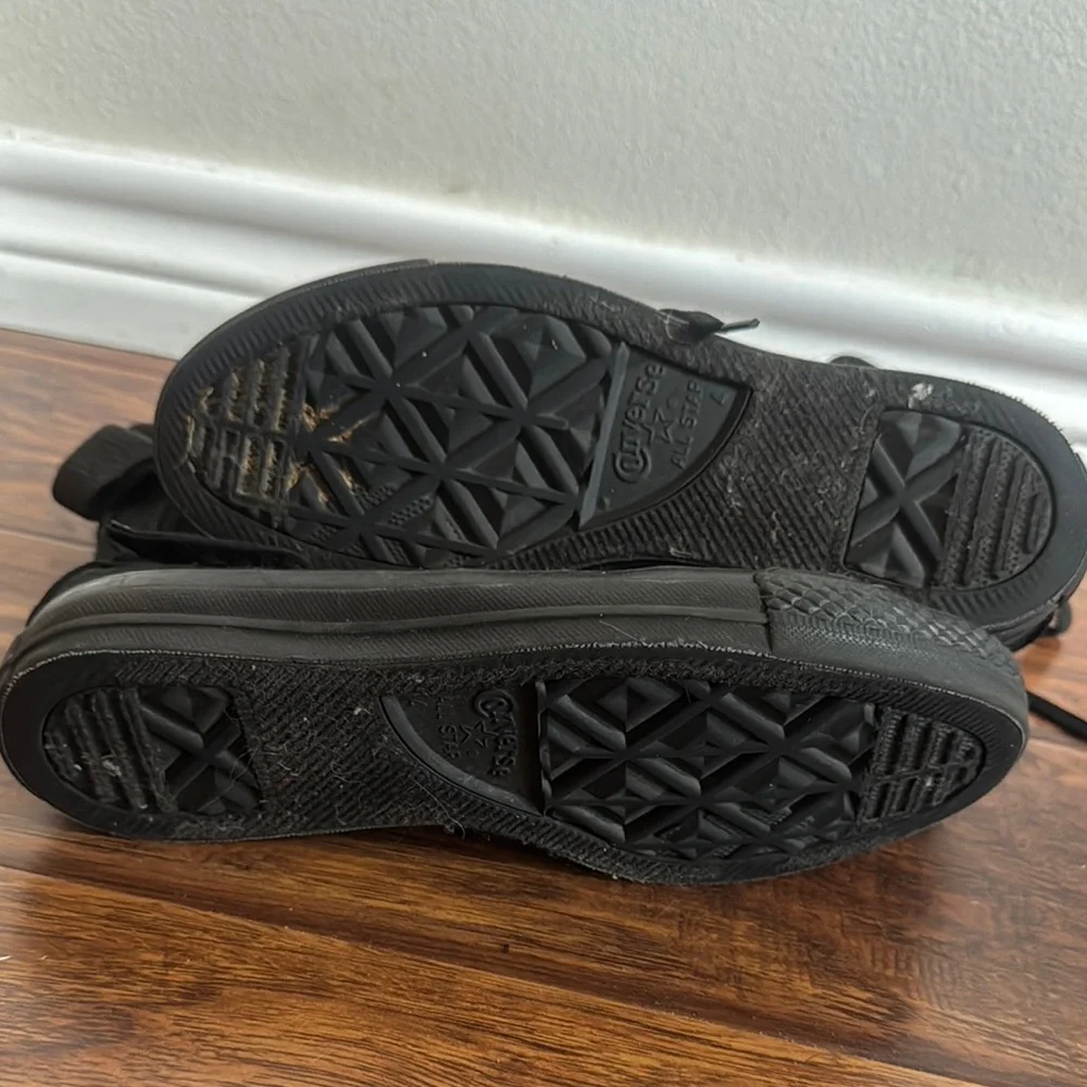 Converse Women's Black High-Top Sneakers - Picture 3 of 12